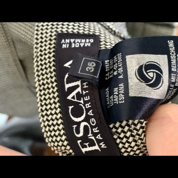 Vintage Black and White Escada Trousers Size 36 - Picture 3 of 4